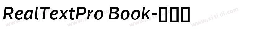 RealTextPro Book字体转换 RealTextPro Book字体转换